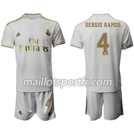 Maillot de Foot Real Madrid Sergio Ramos 4 Enfant Domicile 2019/20